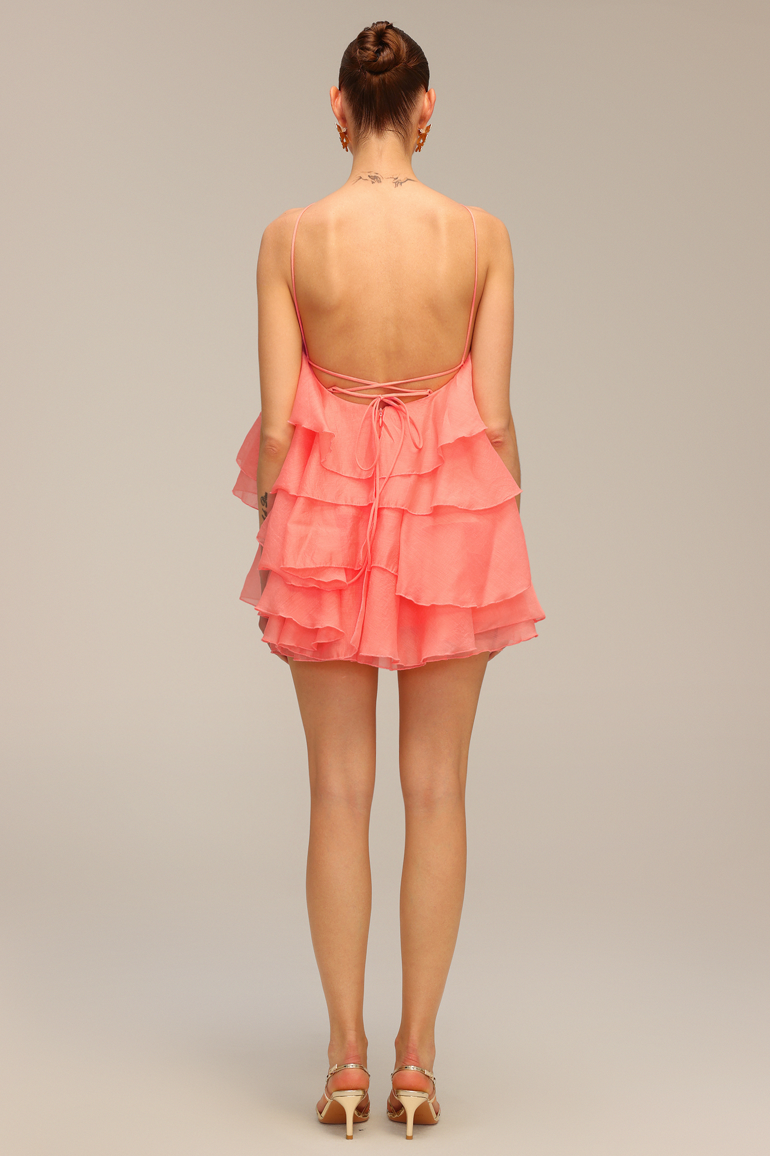 Tata Sleeveless Flower Floral Mini Dress