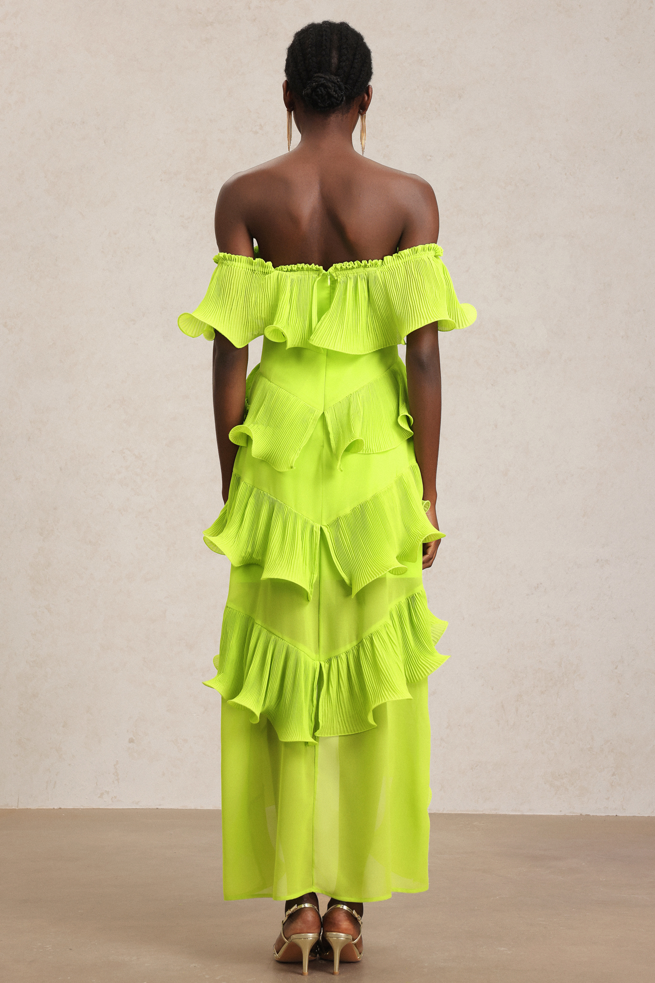 Sete Off-The-Shoulder Asymmetric Slit Maxi Dress