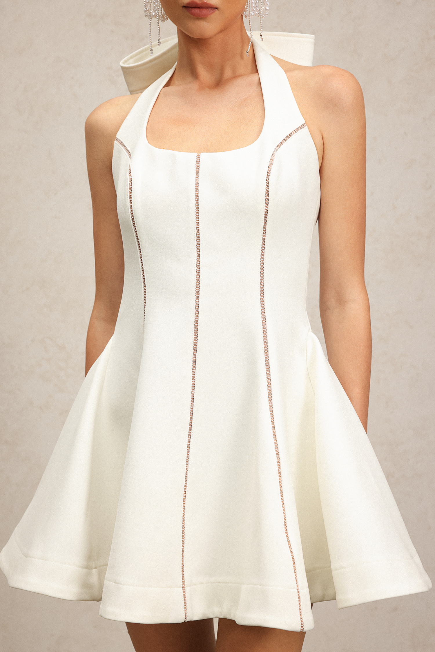 Lila Halter Sleeveless Mini Dress