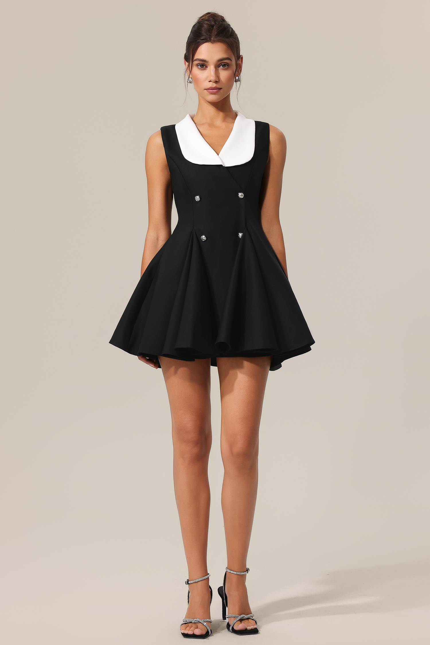 Rika V-Neck Sleeveless Mini Dress
