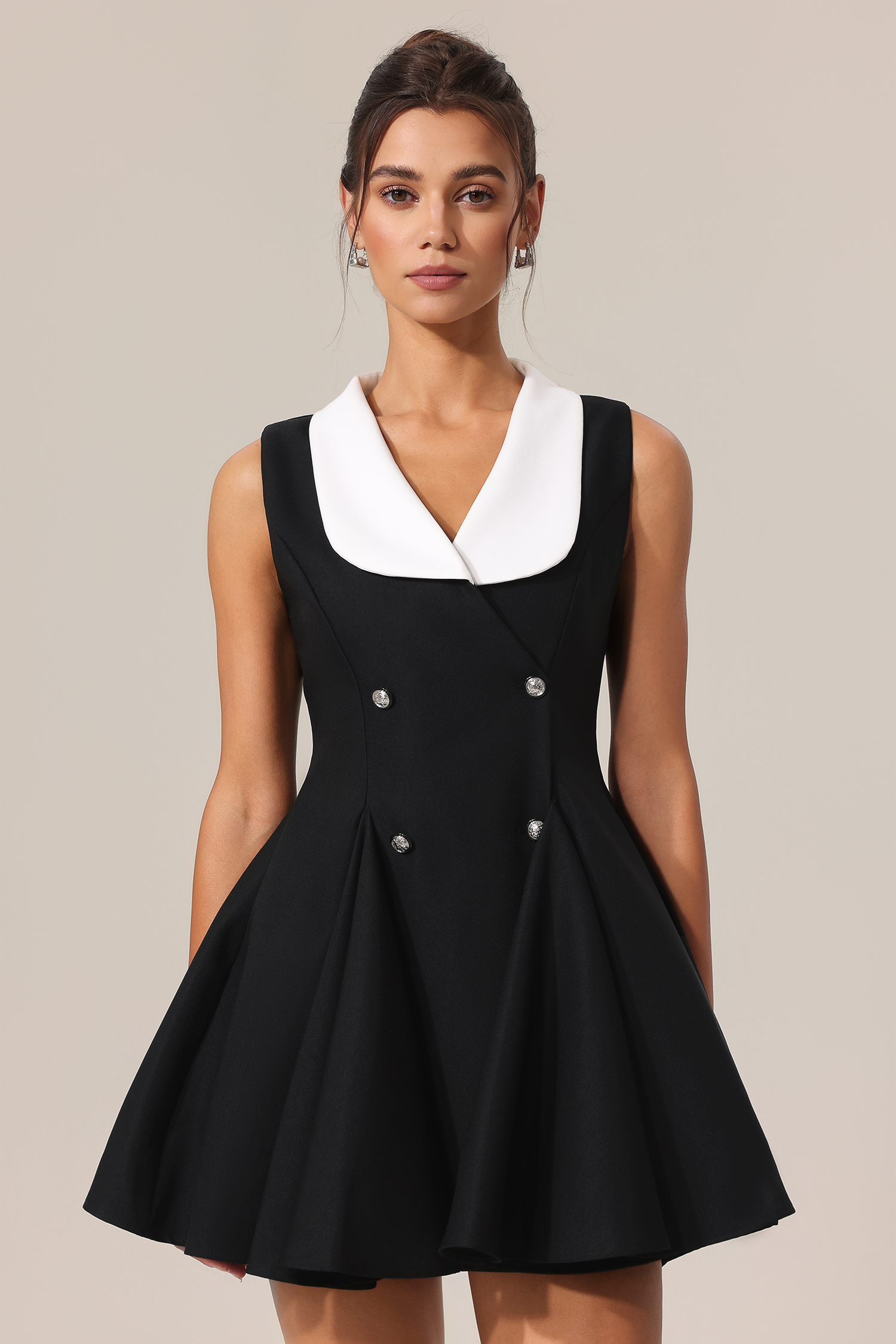 Rika V-Neck Sleeveless Mini Dress