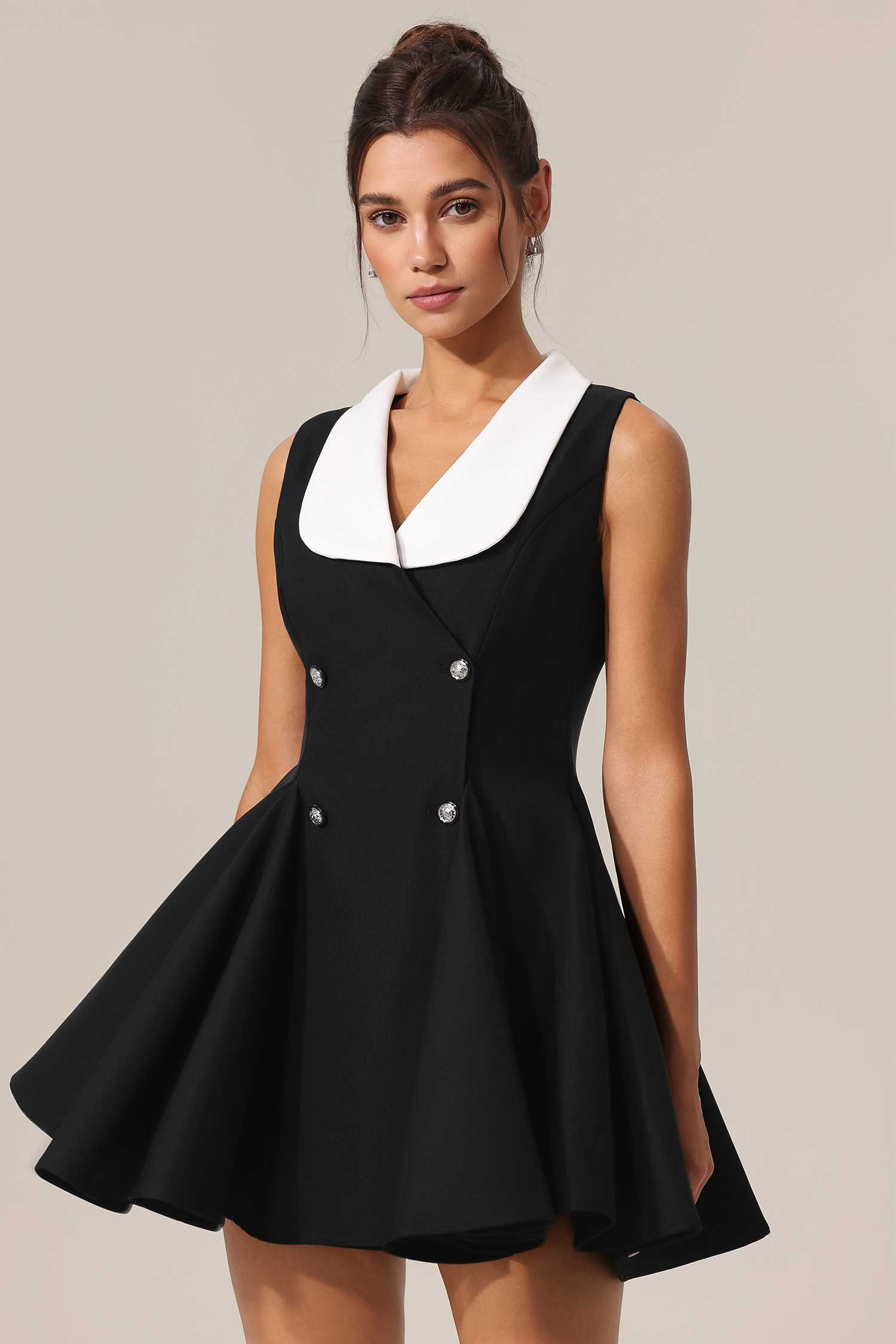 Rika V-Neck Sleeveless Mini Dress