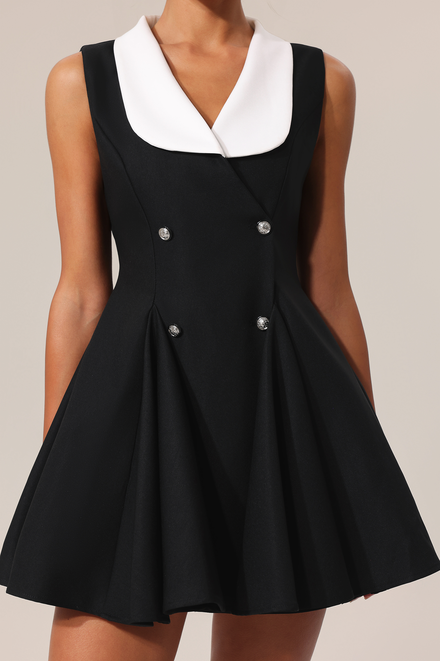 Rika V-Neck Sleeveless Mini Dress