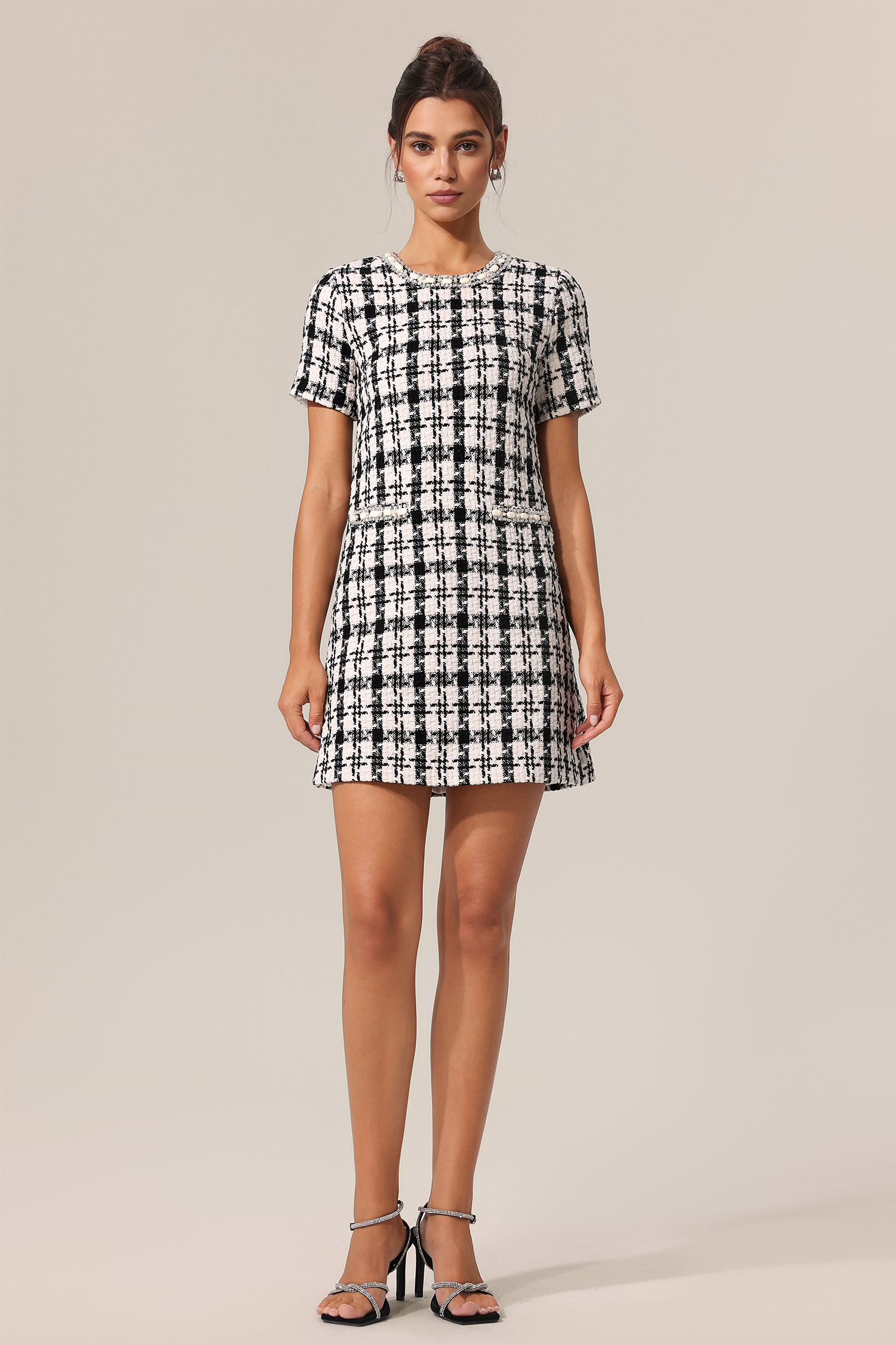 Yvan Round Neck Sleeveless Mini Dress