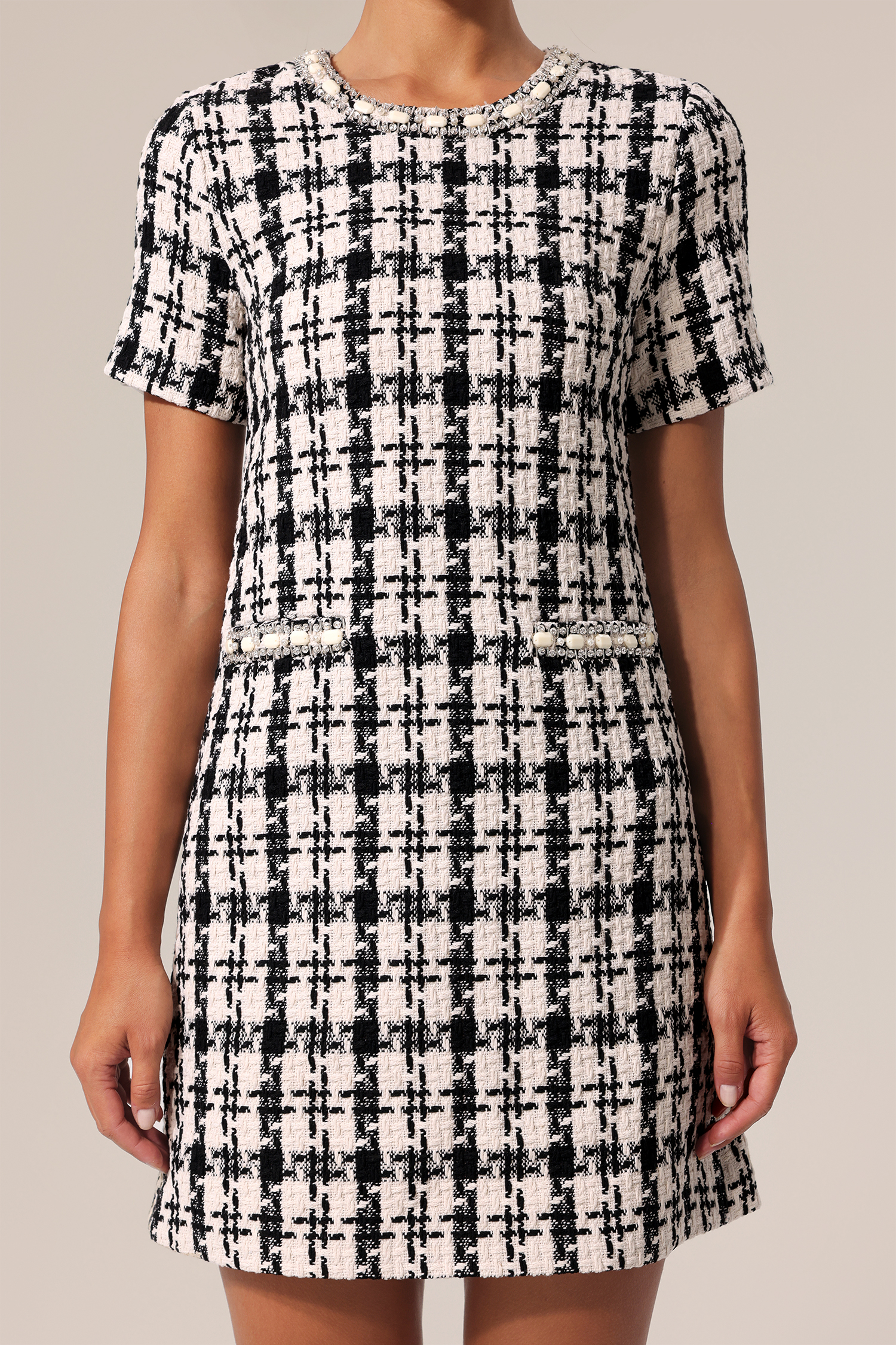 Yvan Round Neck Sleeveless Mini Dress