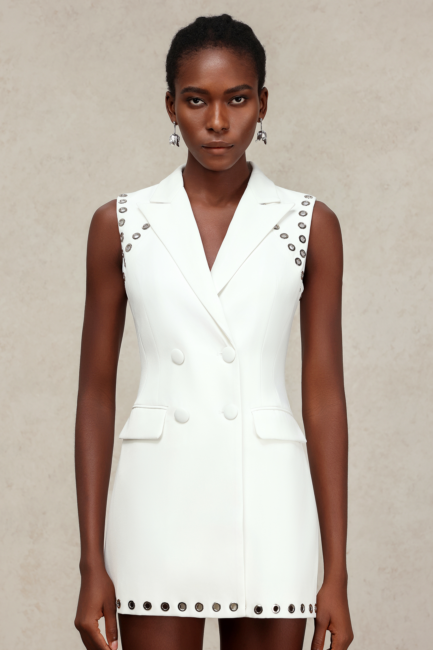 Eudase Sleeveless Suit Mini Dress