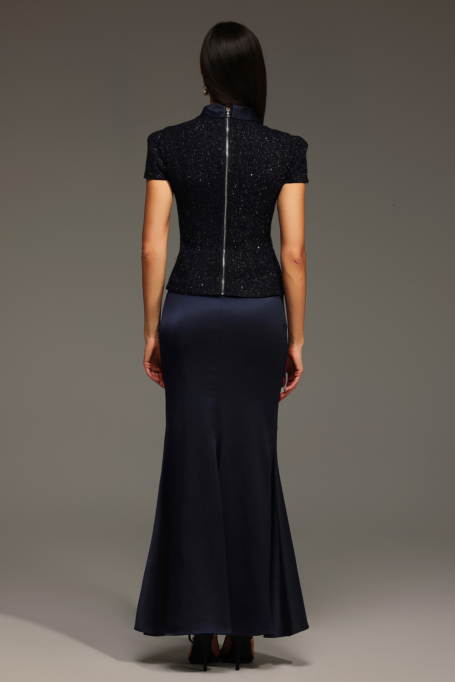 Isabeau Short Sleeve Round Neck Maxi Two-Piece Set