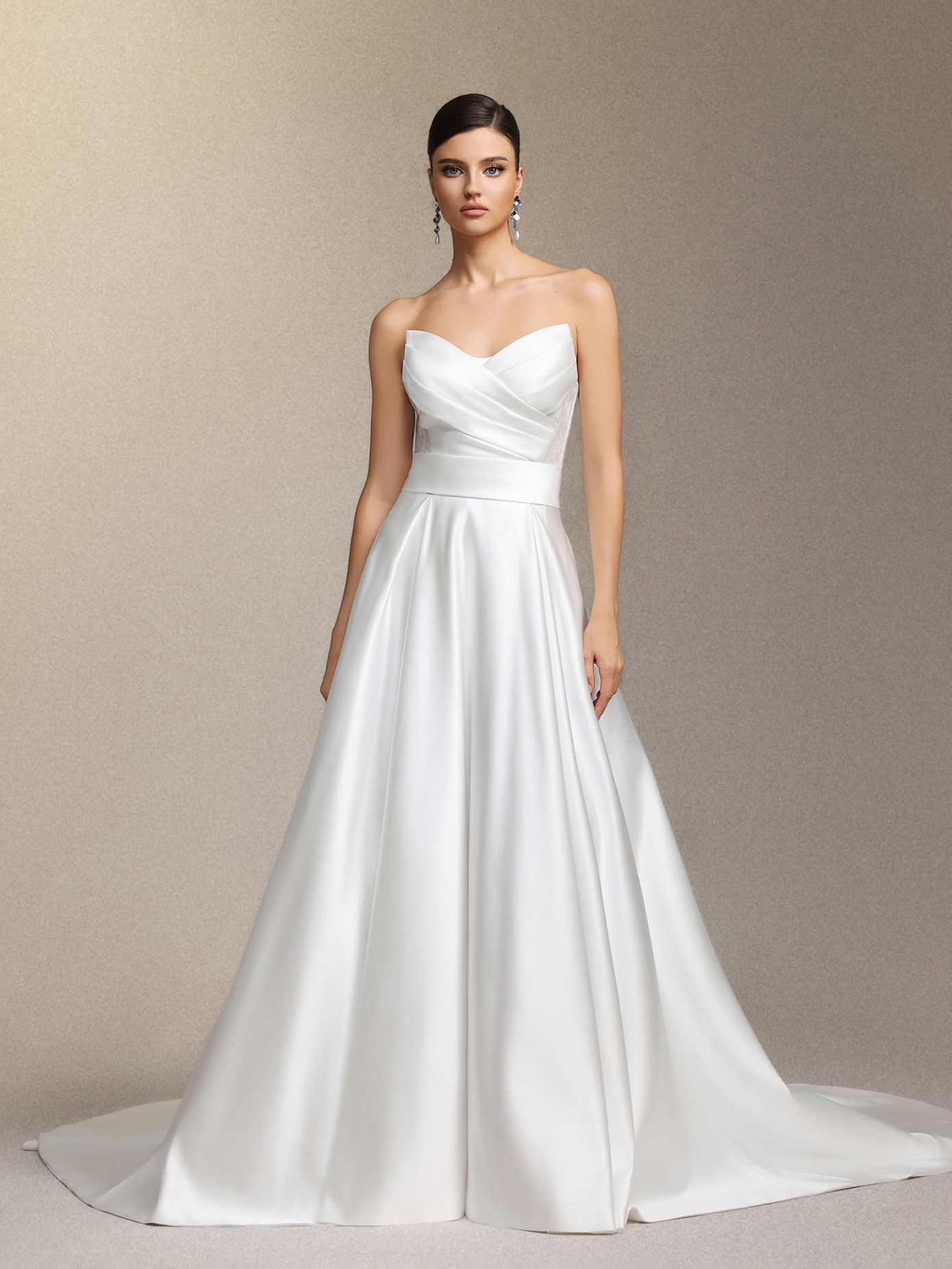 Faran Strapless maxi wedding dress