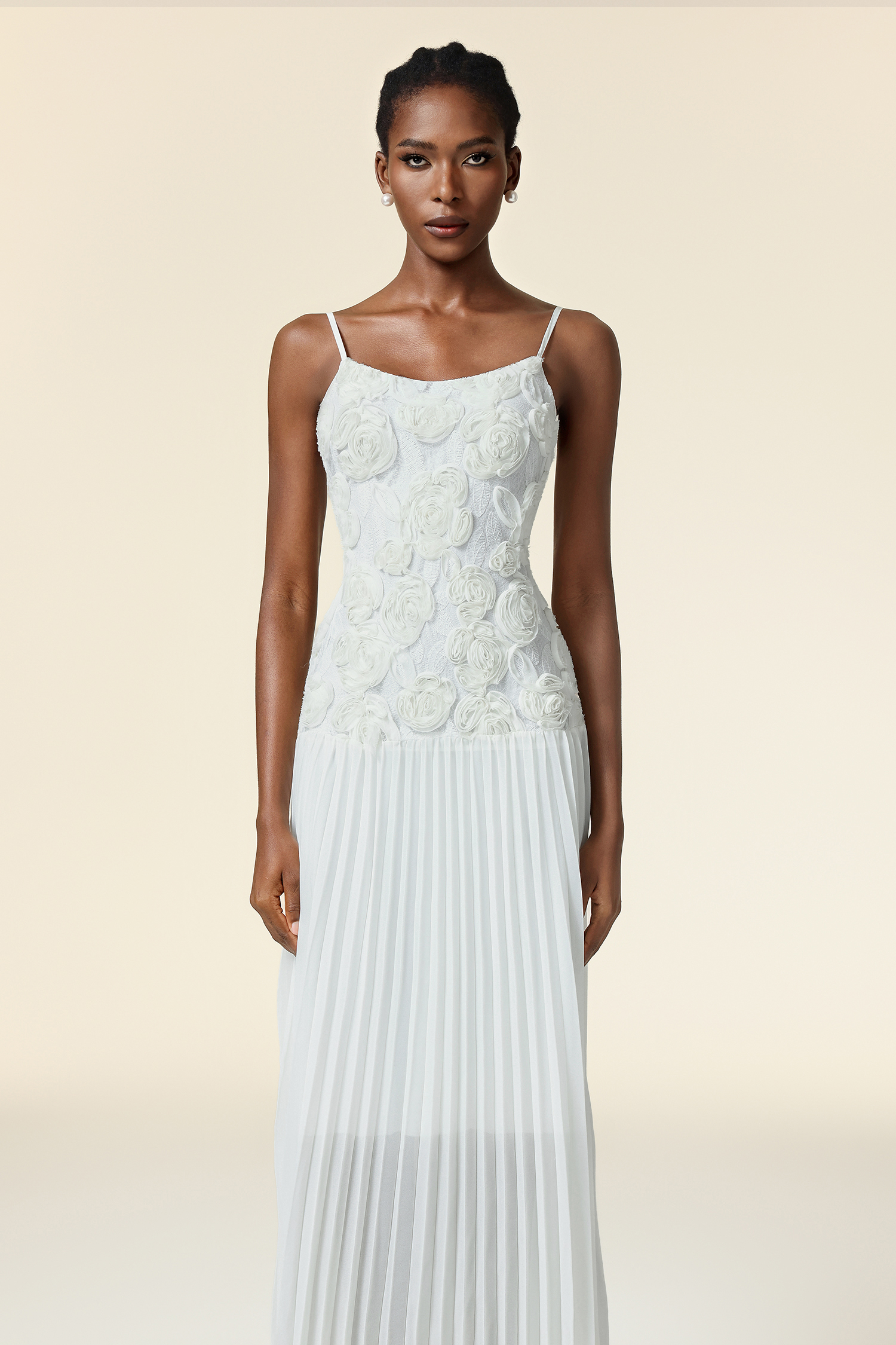 Winify Sleeveless Flowers Maxi Dress