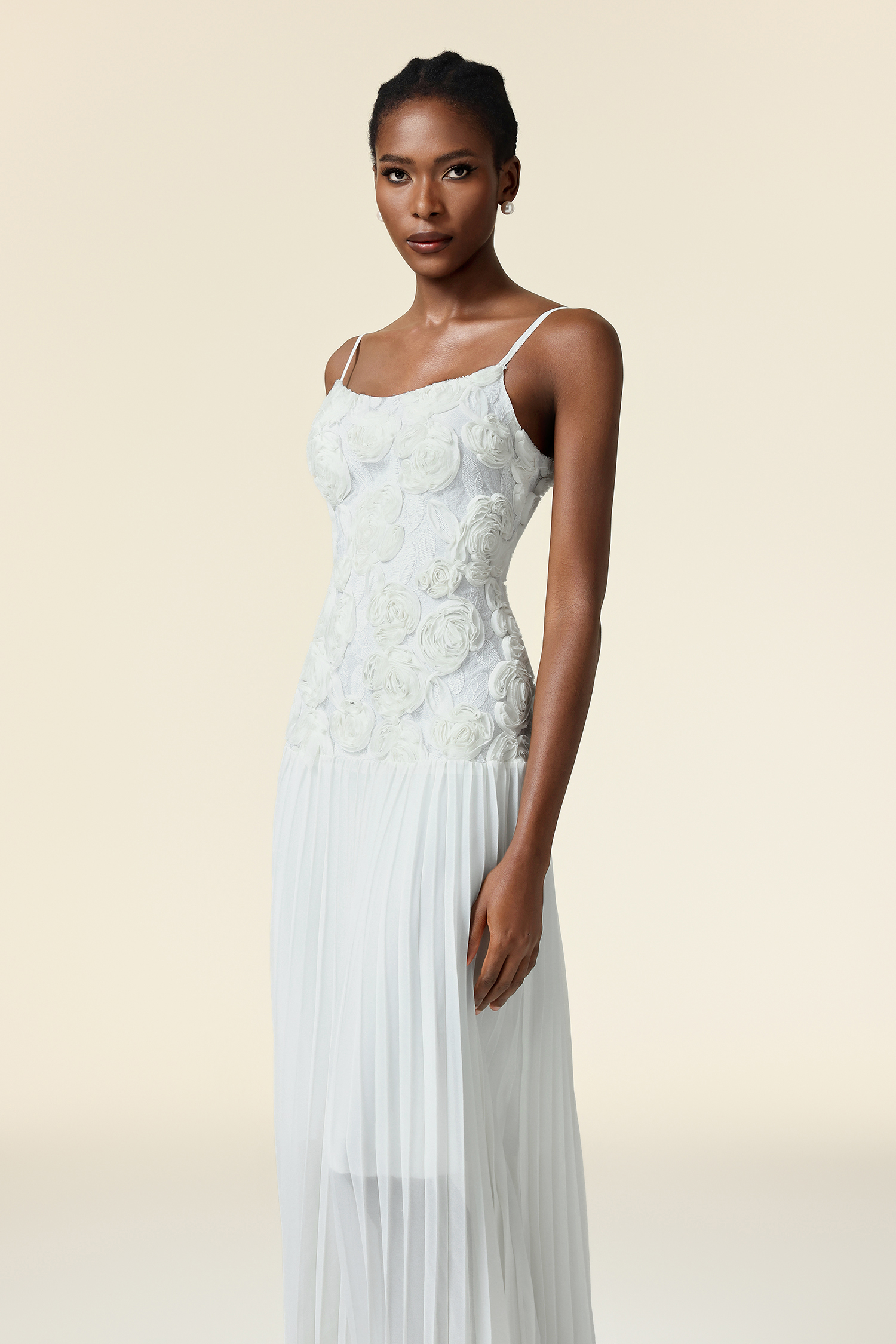 Winify Sleeveless Flowers Maxi Dress