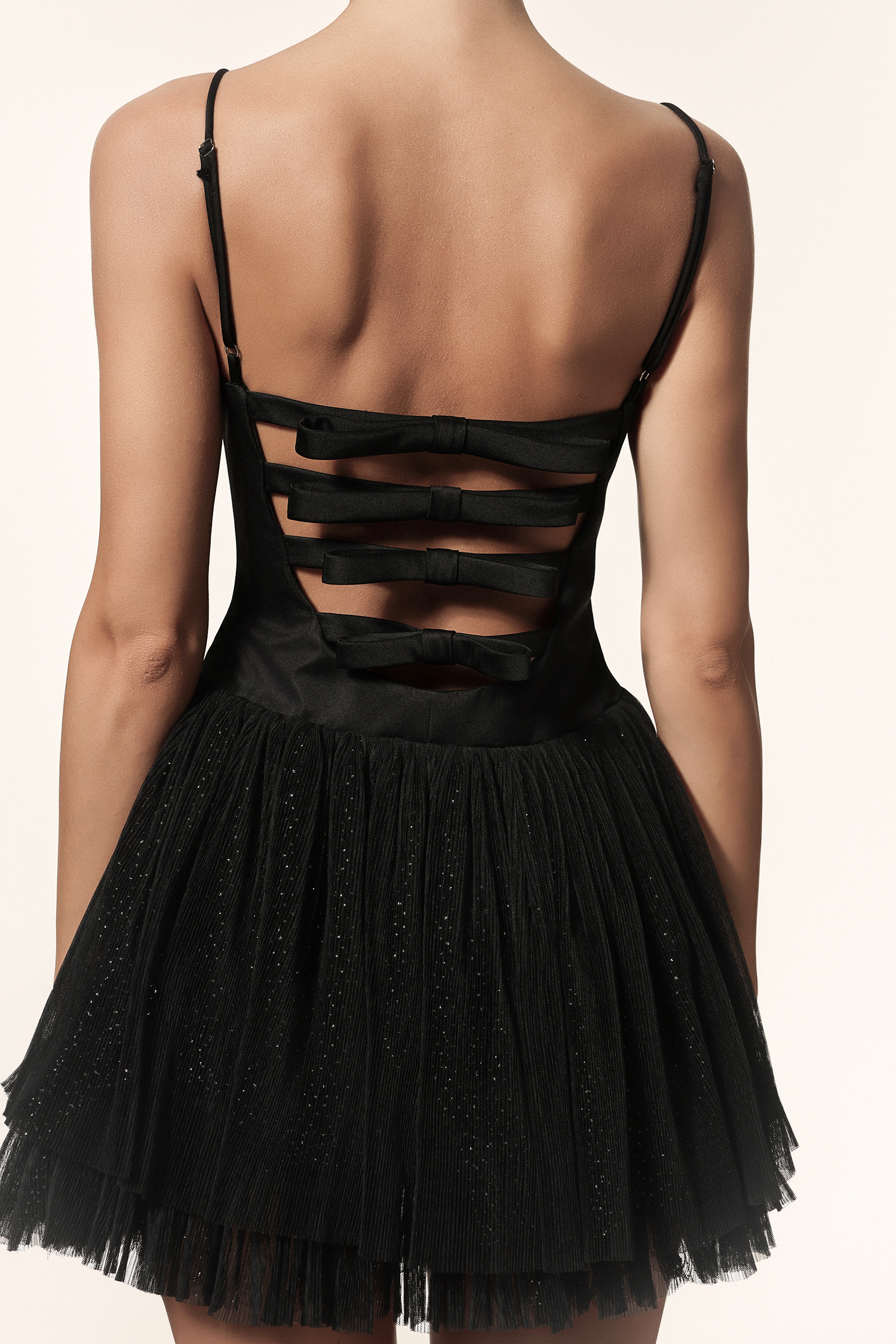 Kira Halter Sleeveless Bowknot Backless Mini Dress