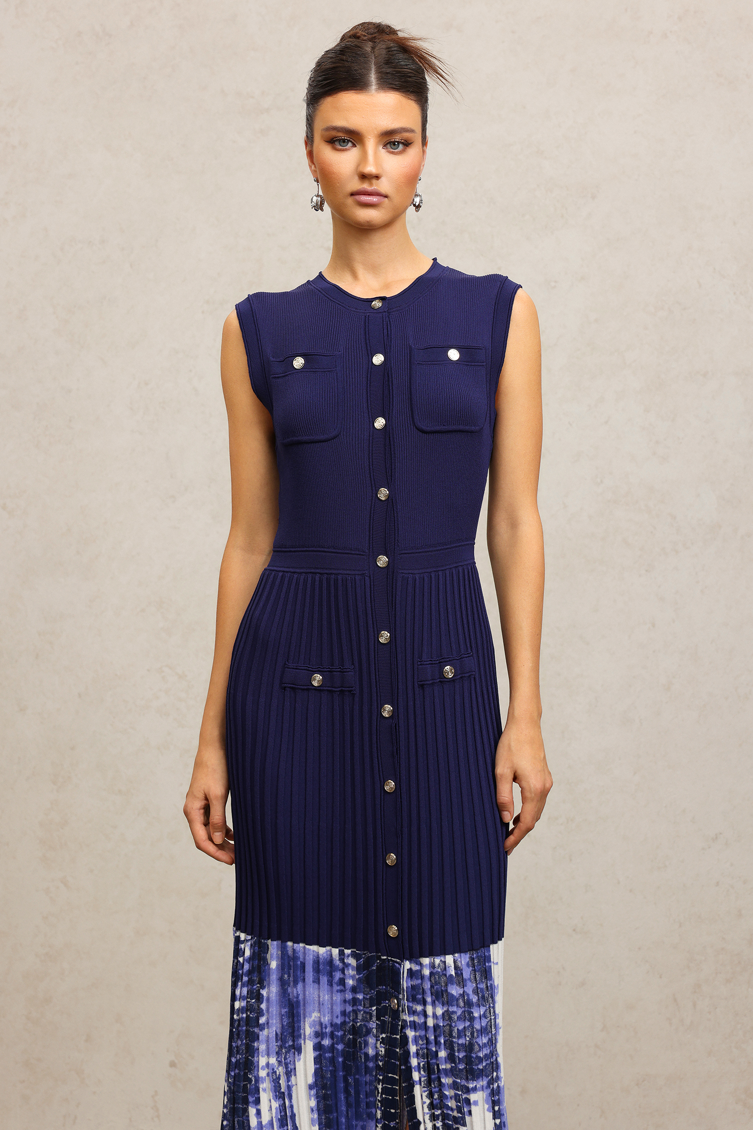 Samantha Round Neck Sleeveless Maxi Dress