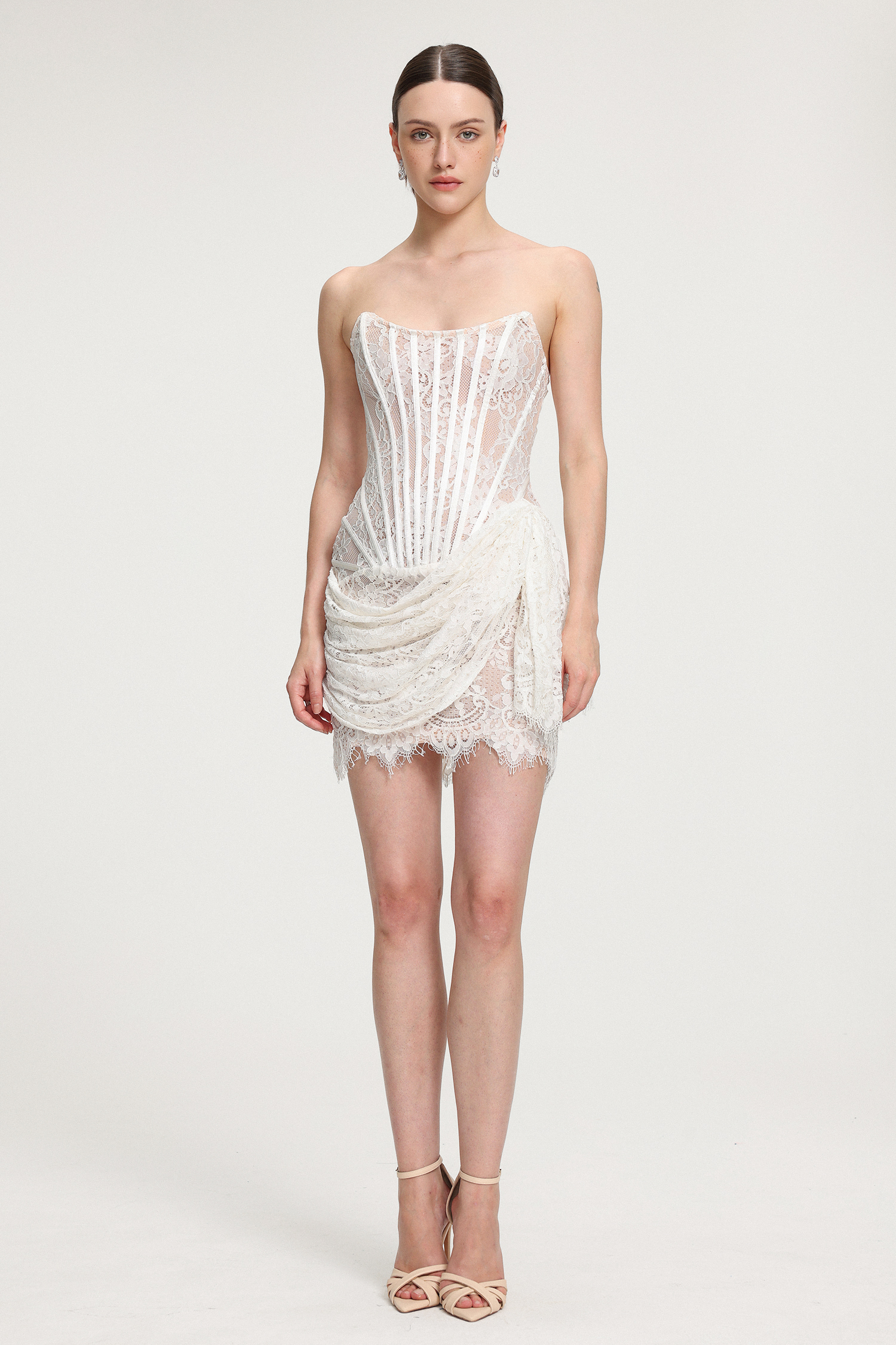 Lace Corset Mini Dress