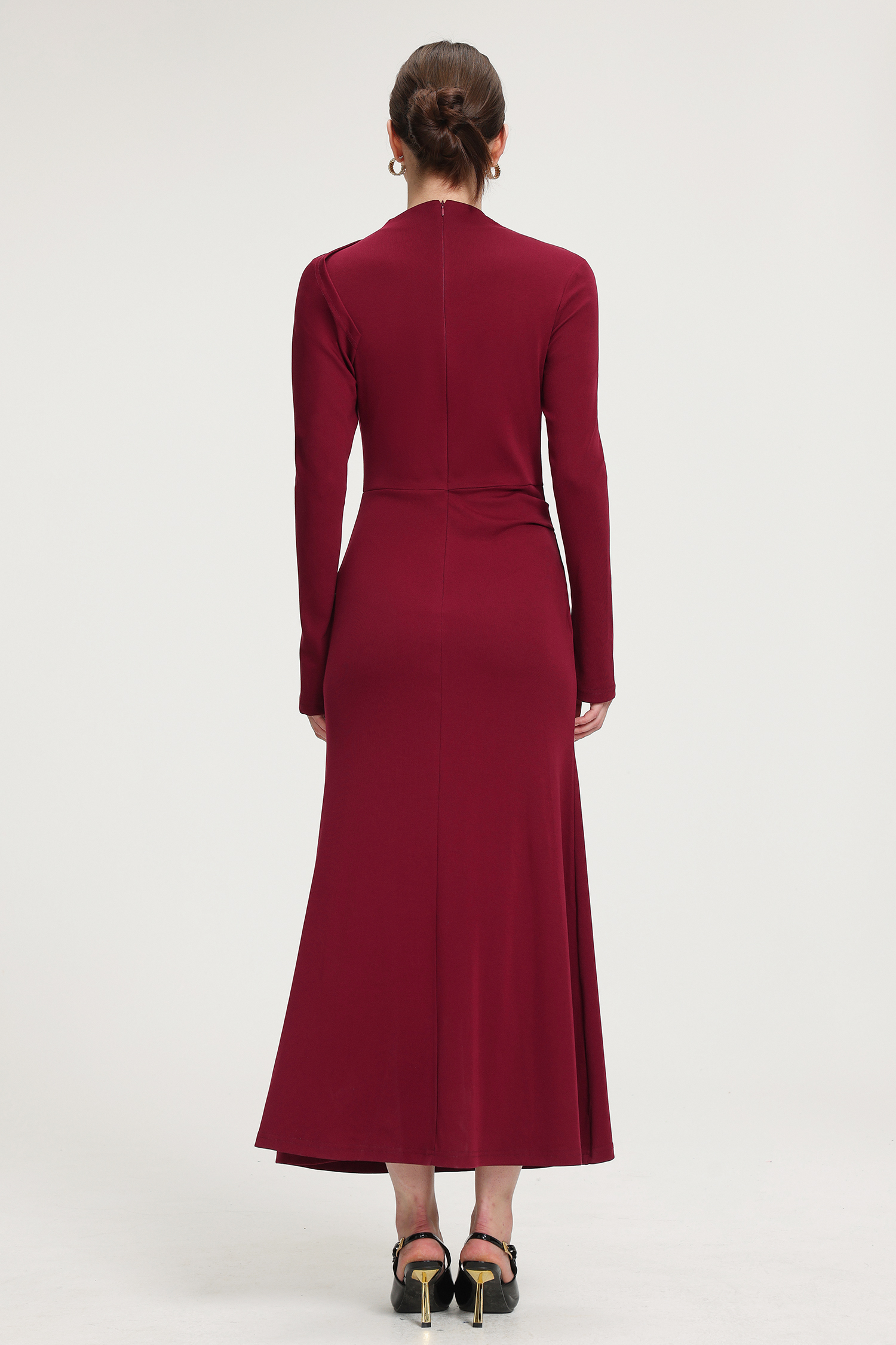 Draped Jersey Maxi Dress