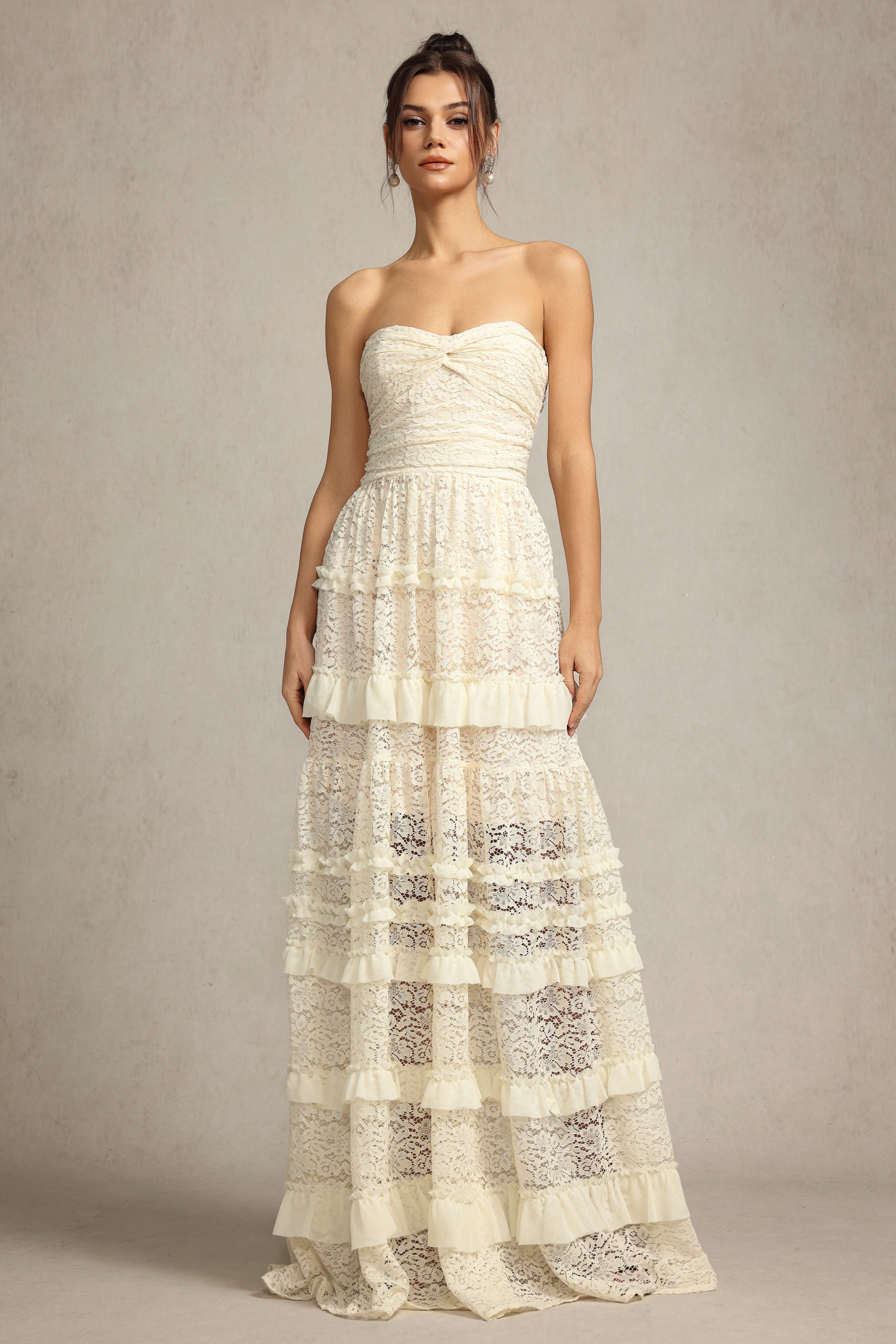 Edwina SleevelessFolds Maxi Dress