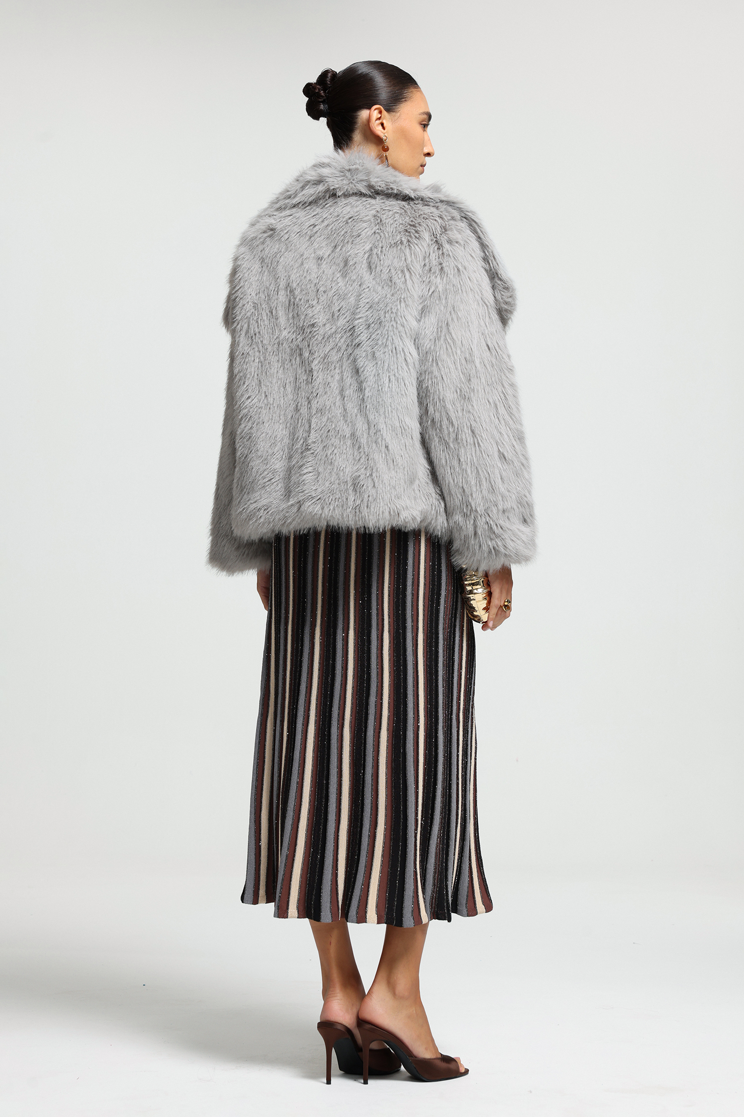 Oversized Shawl Collar Coat