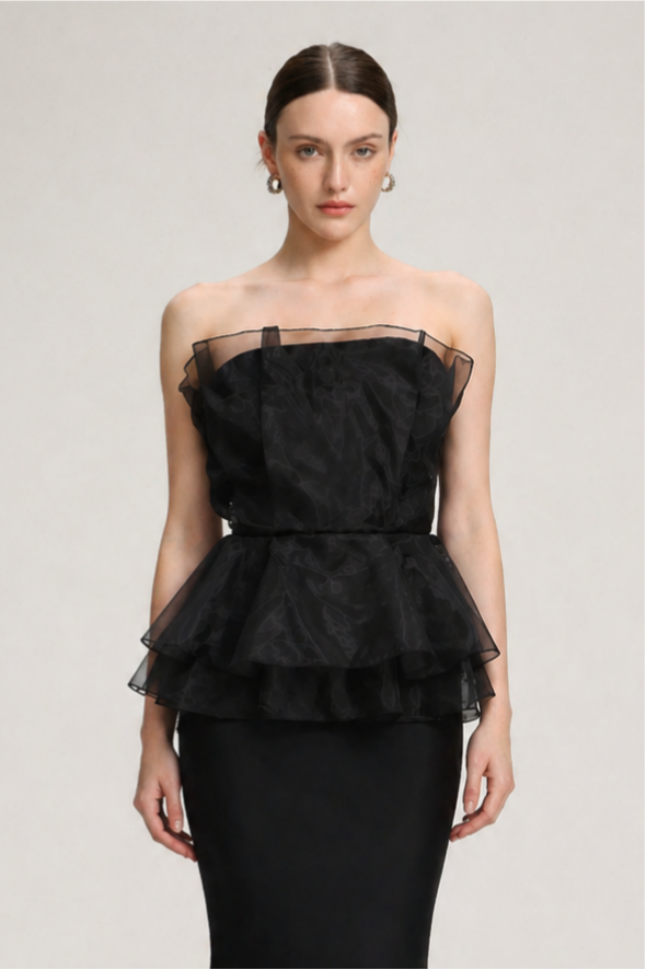 Oria Sleeveless Fishtail Bandage Maxi Dress