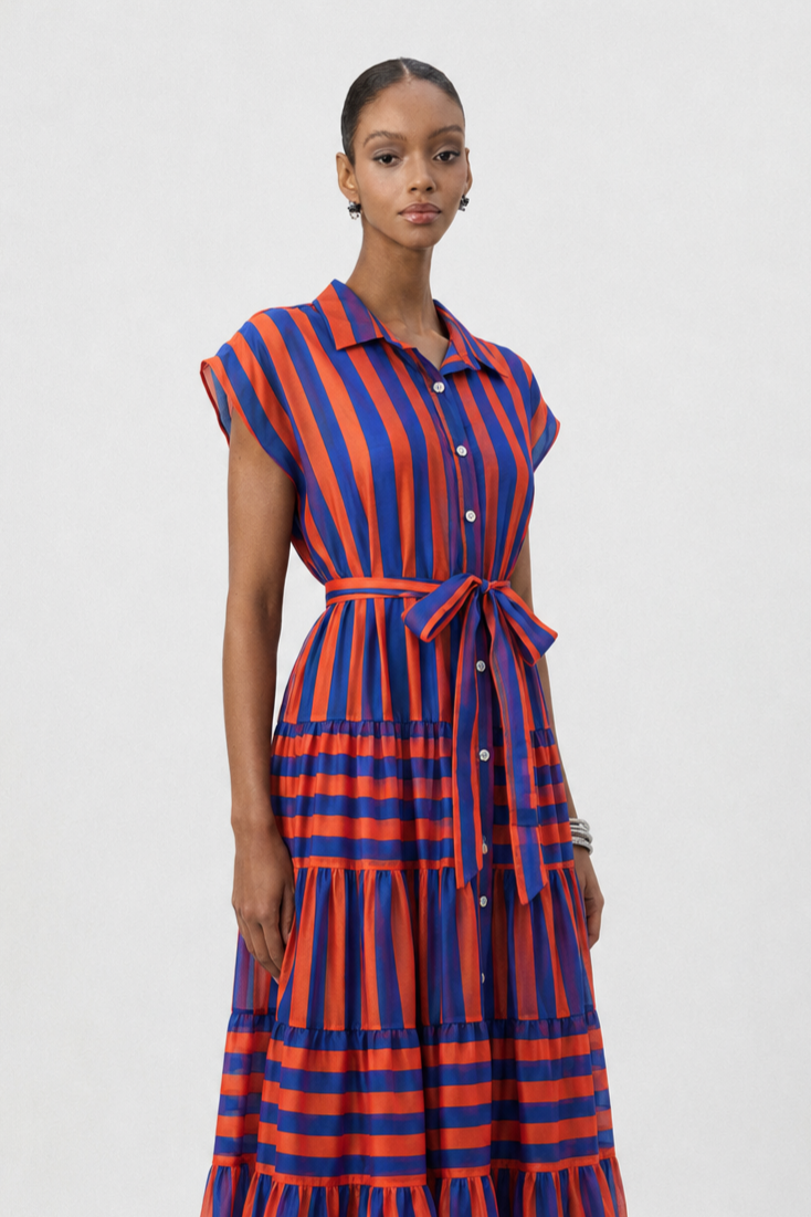 Vioky Resort Flowy Sleeveless Woven Maxi Dress
