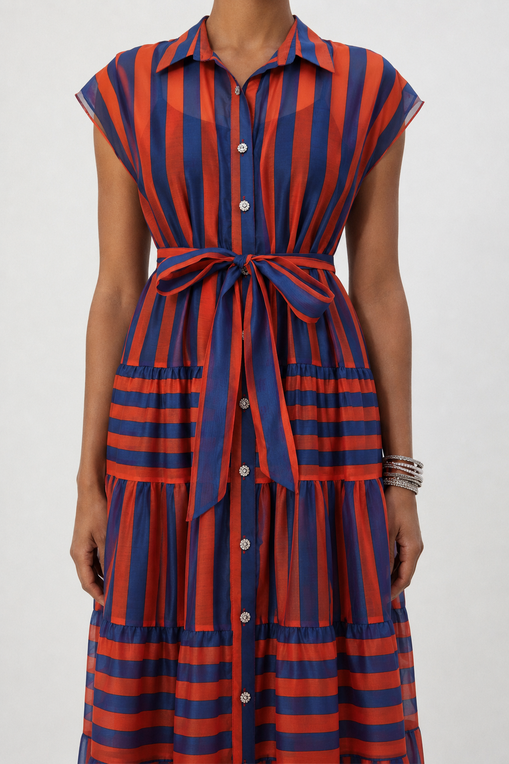 Vioky Resort Flowy Sleeveless Woven Maxi Dress