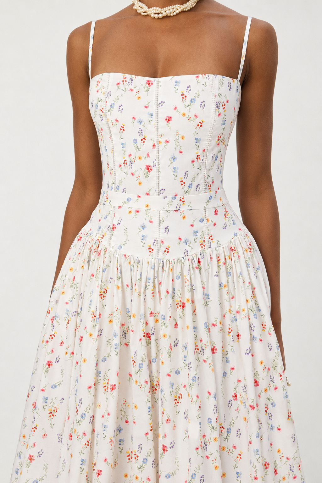Qerly Resort Flowy Sleeveless Floral Print Maxi Dress