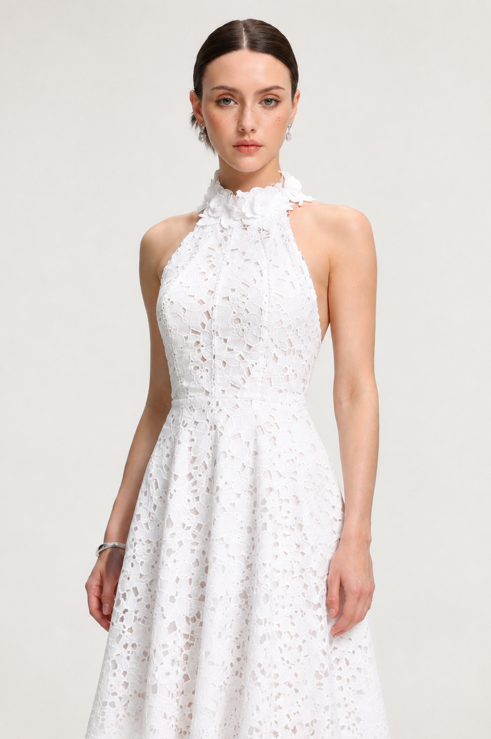 Nuvola Halter Midi Dress