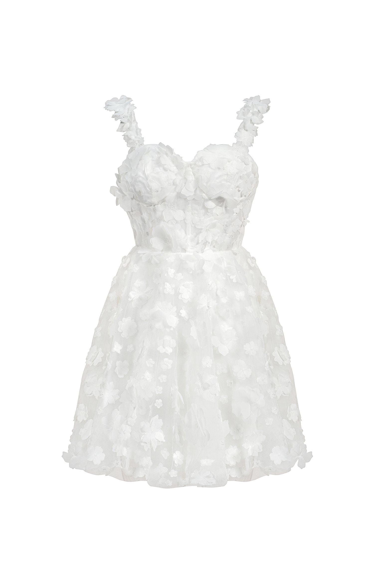 Lali Sleeveless Flowers Mini Dress