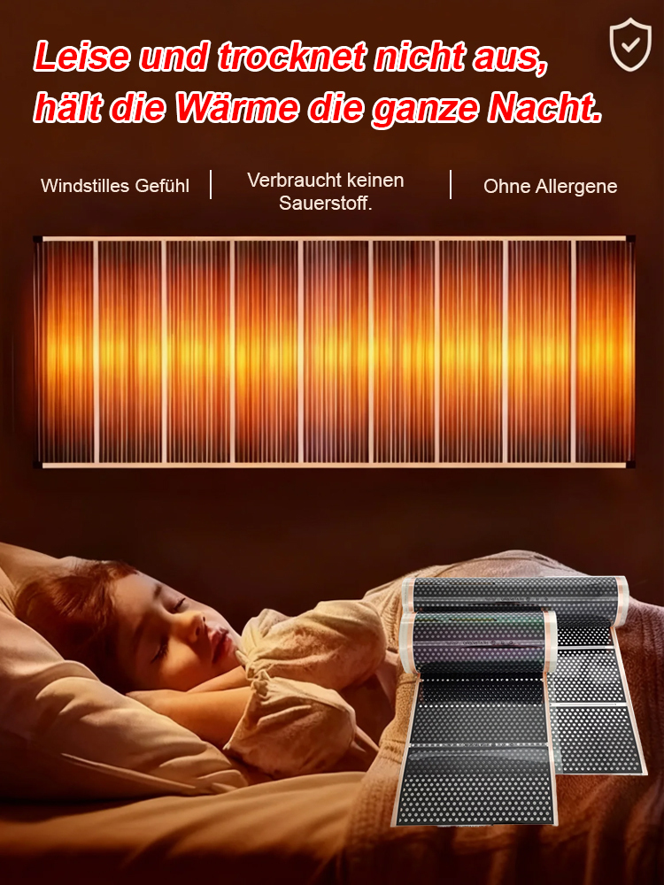 【Sofortige Wärme】QuickHeat™ Graphen-Heizgerät - In 3 Sekunden warm!Nur 1 kWh pro Nacht！Ohne hohe Stromkosten！