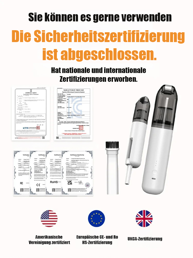 ⚡CleanPro™ 2-in-1 Saugen & Blasen - 3 Sekunden für staubfreie Autos, 3 Minuten für ein wie-neu-Innenraum! Unter 500g, über 90 Tage Nutzung!