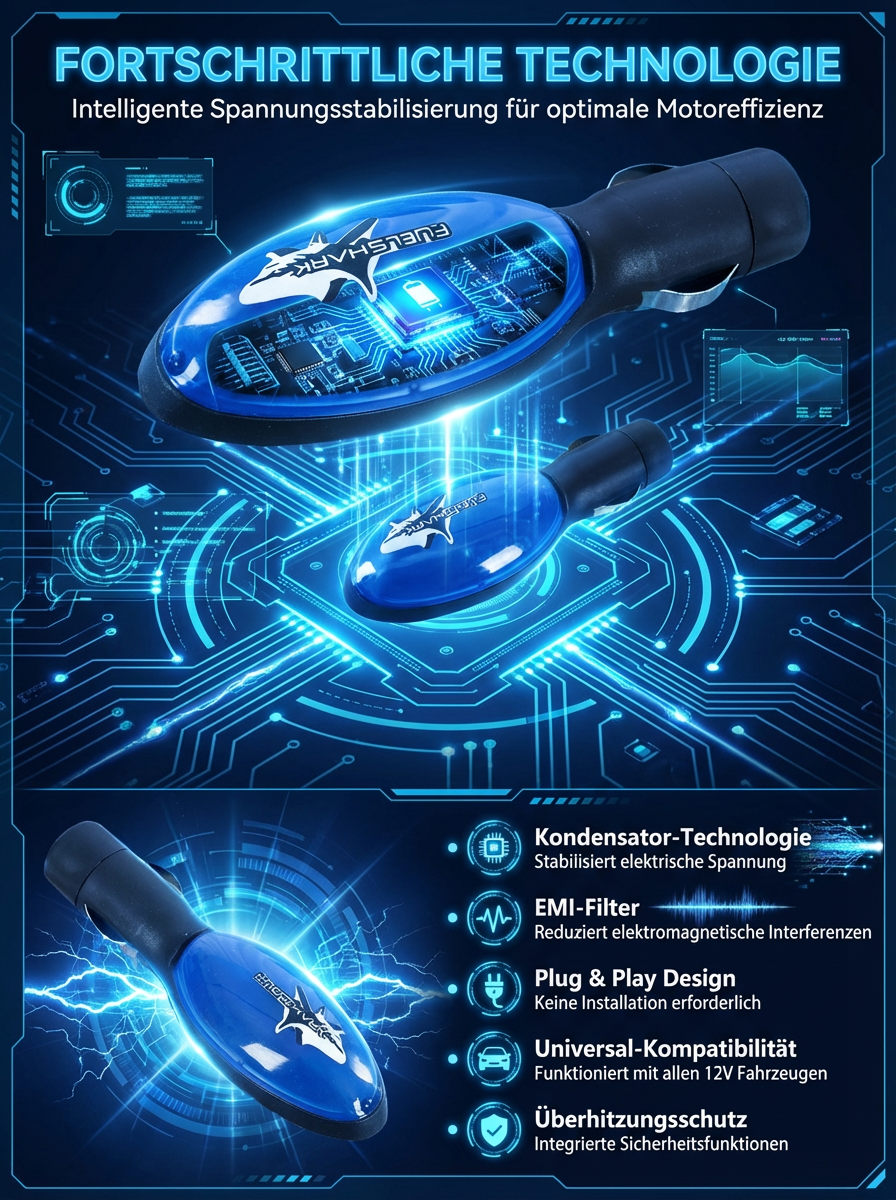 ⚡【Kraftstoff sparen】FuelSaver™ Elektromagnetisches Gerät - 50 % weniger Verbrauch!Bewährt bei allen Automodellen!