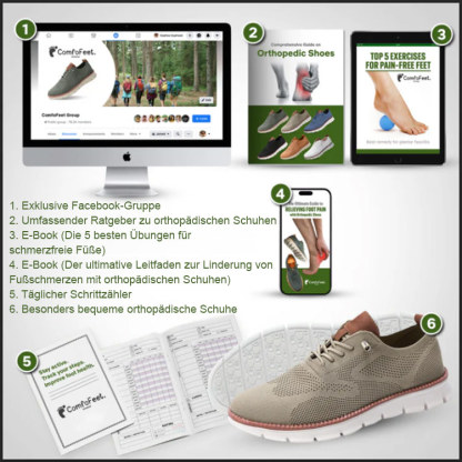 【Podologen-Empfehlung】Orthopädische Schuhe - Schuhe - Nervendruck Linderung- Täglicher Gebrauch, Kein Fußschmerz