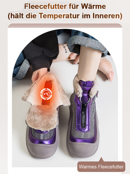 【Eleganz trifft Wärme】 Winterstiefel-Warm bei -40°C - Fußgewölbe Unterstützung, Geruchsfrei