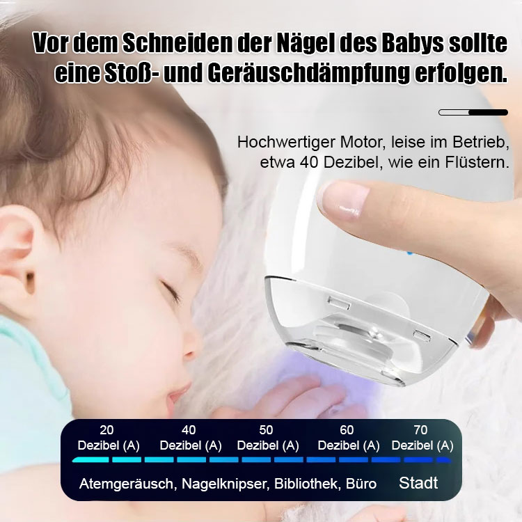 【Perfekte Nägel】✨【Unverzichtbar für Familien mit Babys und Senioren】Elektrischer Nagelschleifer