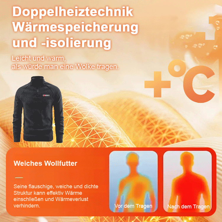 🔥【Norwegen-Exklusiv】ThermalFit™ Militärische Fleece-Sweatshirt - Warm bei -40°C, Stilvoll und Bequem-100 % Kaschmir, Maschinenwaschbar