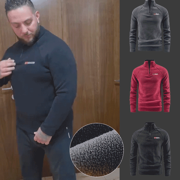 🔥【Norwegen-Exklusiv】ThermalFit™ Militärische Fleece-Sweatshirt - Warm bei -40°C, Stilvoll und Bequem-100 % Kaschmir, Maschinenwaschbar