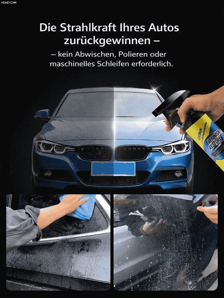 ✨【8-Monate Schutz】NanoShield™ Graphen-Spray - Ein Sprühstoß, 8 Monate sauber! UV-Blocker & Staubabweisung!