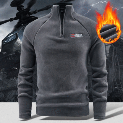 🔥【Norwegen-Exklusiv】ThermalFit™ Militärische Fleece-Sweatshirt - Warm bei -40°C, Stilvoll und Bequem-100 % Kaschmir, Maschinenwaschbar