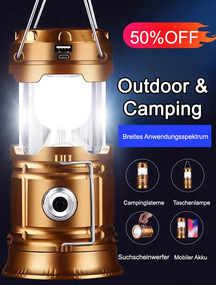 Wasserdichte multifunktionale Solarleuchte