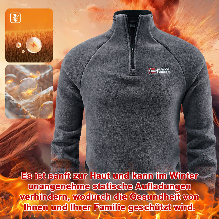 🔥【Norwegen-Exklusiv】ThermalFit™ Militärische Fleece-Sweatshirt - Warm bei -40°C, Stilvoll und Bequem-100 % Kaschmir, Maschinenwaschbar
