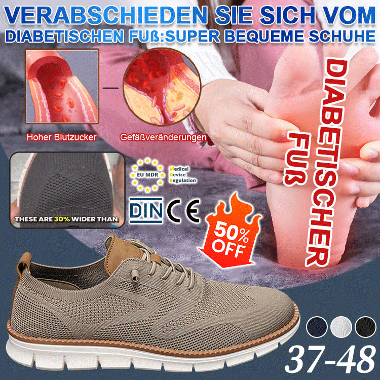 【Podologen-Empfehlung】Orthopädische Schuhe - Schuhe - Nervendruck Linderung- Täglicher Gebrauch, Kein Fußschmerz