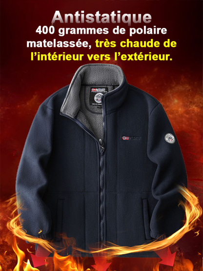 【Chaleur Extrême】DoubleFace™ Veste Polaire Norvégienne - Chaud jusqu’à -40°C,Confort Suprême