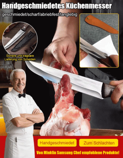 🔥 Dieses multifunktionale Outdoor-Messer wird in einer Meisterwerkstatt handgefertigt! Selbst nach 100.000 Schnitten bleibt es messerscharf – ohne zu verbiegen oder zu verformen. 💪🔪