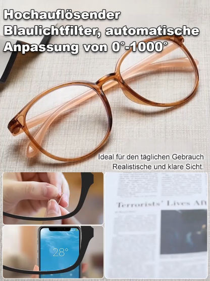 Ultraleichte und bequeme Anti-Blaulicht-Brille für Presbyopie (bis zu -10,00 dpt)