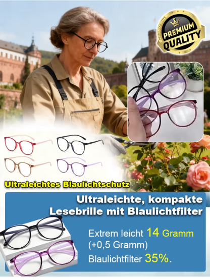Ultraleichte und bequeme Anti-Blaulicht-Brille für Presbyopie (bis zu -10,00 dpt)