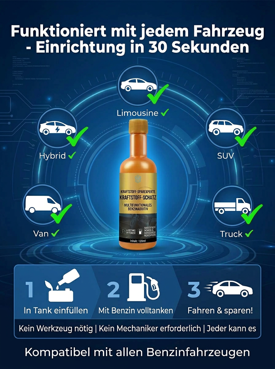 KRAFTSTOFF-SPARWUNDER - Auto Kraftstoffadditiv