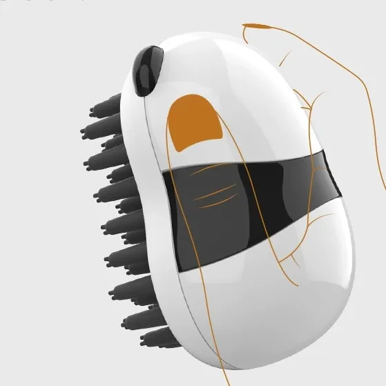 Haustier-Bad-Massagebürste, speziell für Hunde und Katzen entwickelte Badebürste, Silikon-Softborsten-Reinigungspinsel