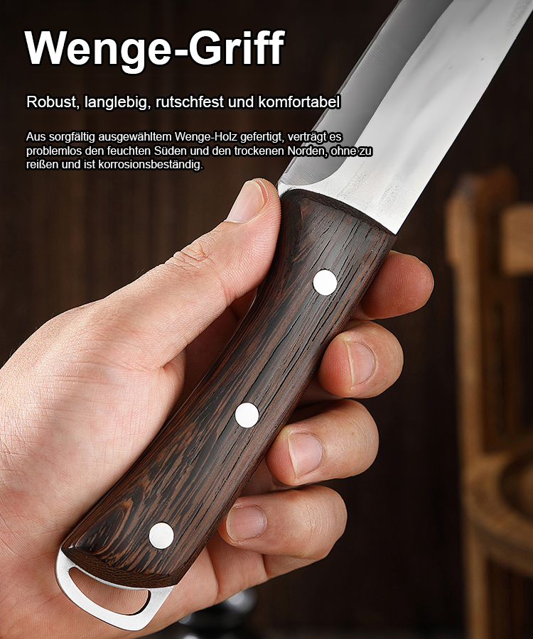 【Das Messer aus Solingen】 Handgeschmiedete Küchenklingen – schneiden Knochen wie Butter!