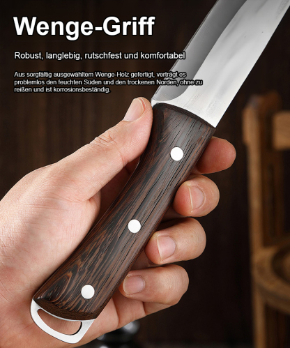 【Das Messer aus Solingen】 Handgeschmiedete Küchenklingen – schneiden Knochen wie Butter!