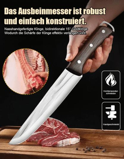 🔥 Dieses multifunktionale Outdoor-Messer wird in einer Meisterwerkstatt handgefertigt! Selbst nach 100.000 Schnitten bleibt es messerscharf – ohne zu verbiegen oder zu verformen. 💪🔪