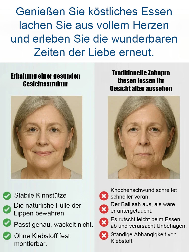 Keine Zahnarztbesuche nötig! 😊 Individuelle Anpassung in nur 3 Minuten! 🦷 Prothesen aus medizinischem Silikon mit 180-tägiger Garantie & vollständiger Rückerstattung!