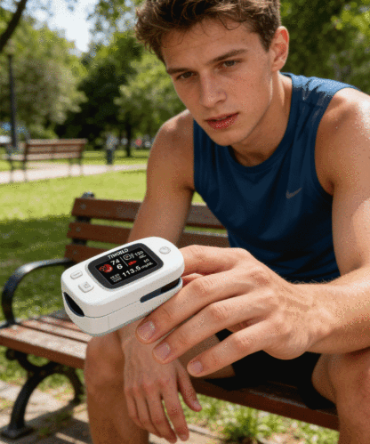 ☺️ Schmerzfreie Messung] 🏥Medizinischer Pulsoximeter mit bis zu 99,9 % Genauigkeit – bereits im klinischen Einsatz. ✅